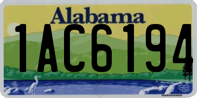 AL license plate 1AC6194