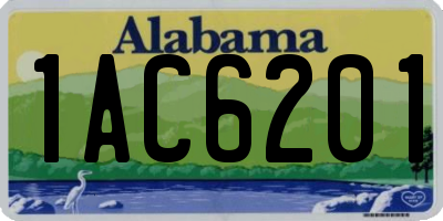 AL license plate 1AC6201