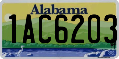 AL license plate 1AC6203