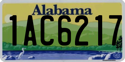 AL license plate 1AC6217