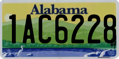 AL license plate 1AC6228