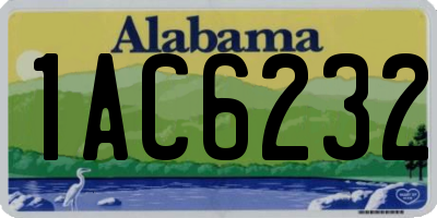 AL license plate 1AC6232