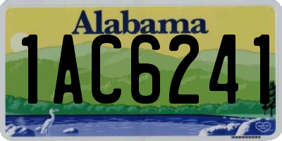 AL license plate 1AC6241