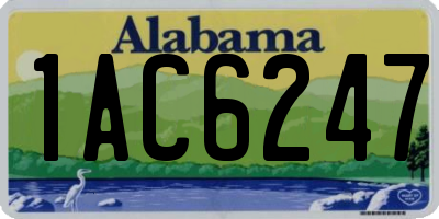 AL license plate 1AC6247