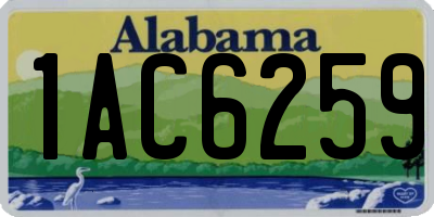 AL license plate 1AC6259