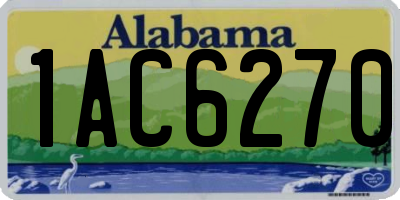 AL license plate 1AC6270
