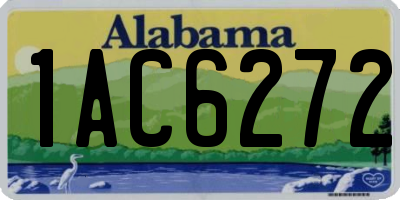 AL license plate 1AC6272