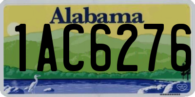 AL license plate 1AC6276