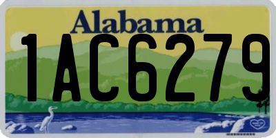 AL license plate 1AC6279
