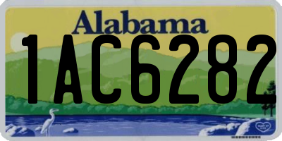 AL license plate 1AC6282