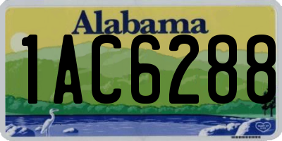 AL license plate 1AC6288