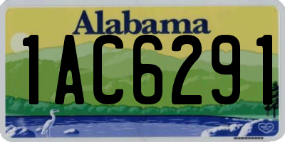 AL license plate 1AC6291
