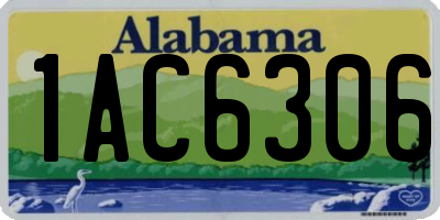 AL license plate 1AC6306
