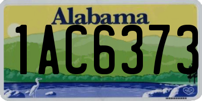 AL license plate 1AC6373
