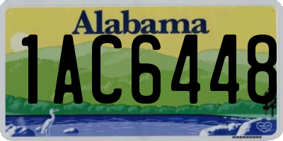 AL license plate 1AC6448