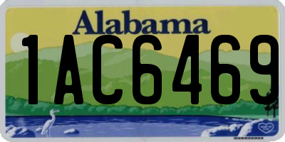AL license plate 1AC6469