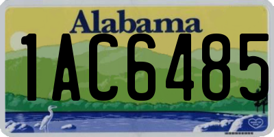 AL license plate 1AC6485