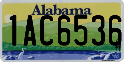 AL license plate 1AC6536