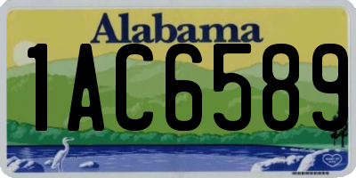 AL license plate 1AC6589