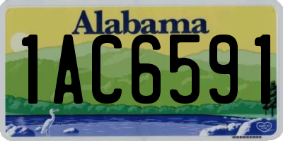 AL license plate 1AC6591