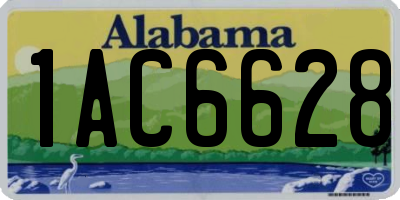 AL license plate 1AC6628