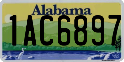 AL license plate 1AC6897