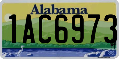 AL license plate 1AC6973