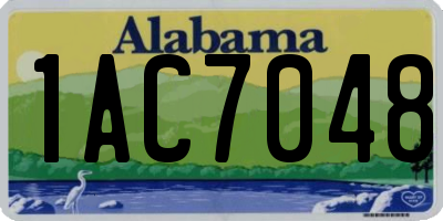 AL license plate 1AC7048