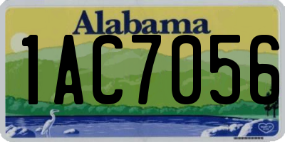 AL license plate 1AC7056