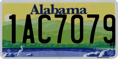 AL license plate 1AC7079