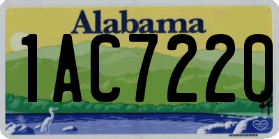 AL license plate 1AC7220