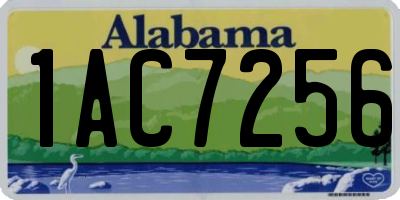 AL license plate 1AC7256