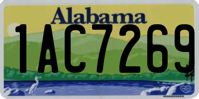 AL license plate 1AC7269