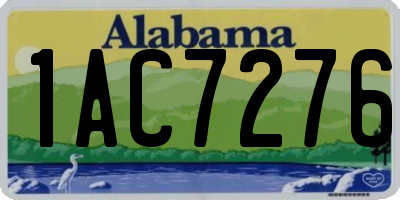 AL license plate 1AC7276