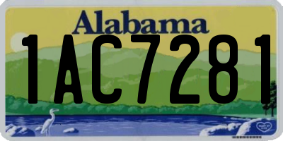 AL license plate 1AC7281