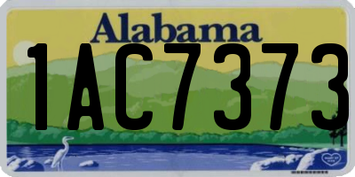 AL license plate 1AC7373