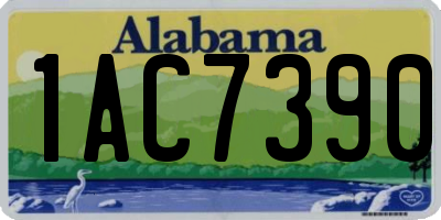 AL license plate 1AC7390