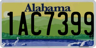 AL license plate 1AC7399