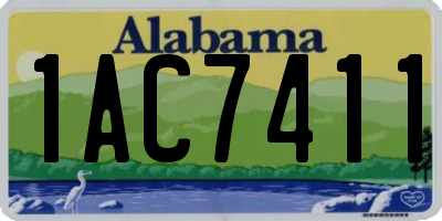 AL license plate 1AC7411