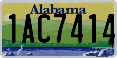AL license plate 1AC7414