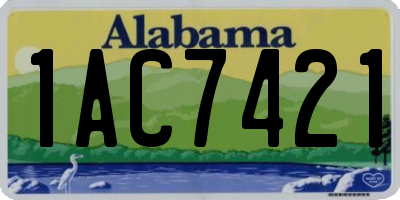 AL license plate 1AC7421