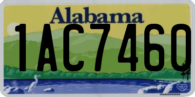 AL license plate 1AC7460