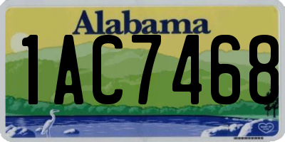 AL license plate 1AC7468