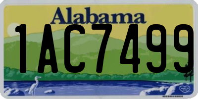 AL license plate 1AC7499