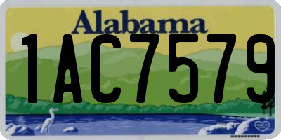 AL license plate 1AC7579
