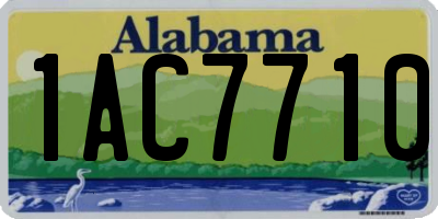 AL license plate 1AC7710