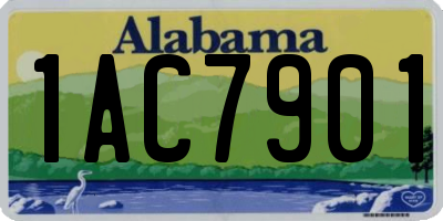 AL license plate 1AC7901