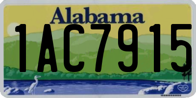 AL license plate 1AC7915