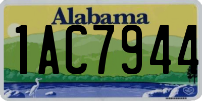 AL license plate 1AC7944