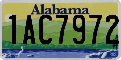 AL license plate 1AC7972